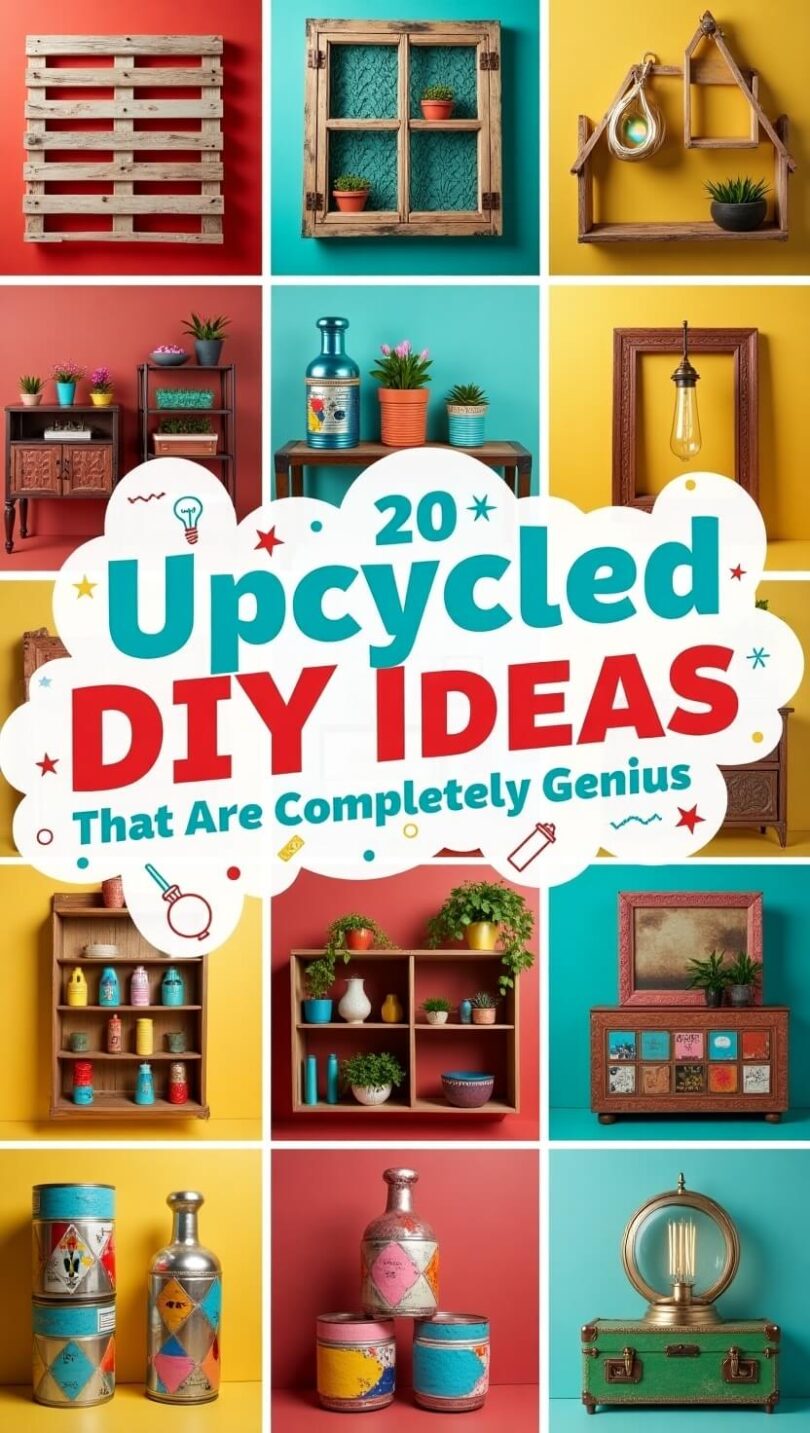 20 Upcycled Crafts for Home Decor