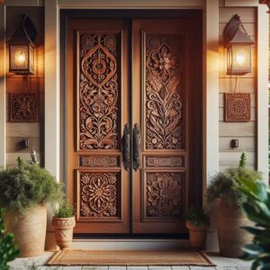 Artistic Carved Wooden Doors