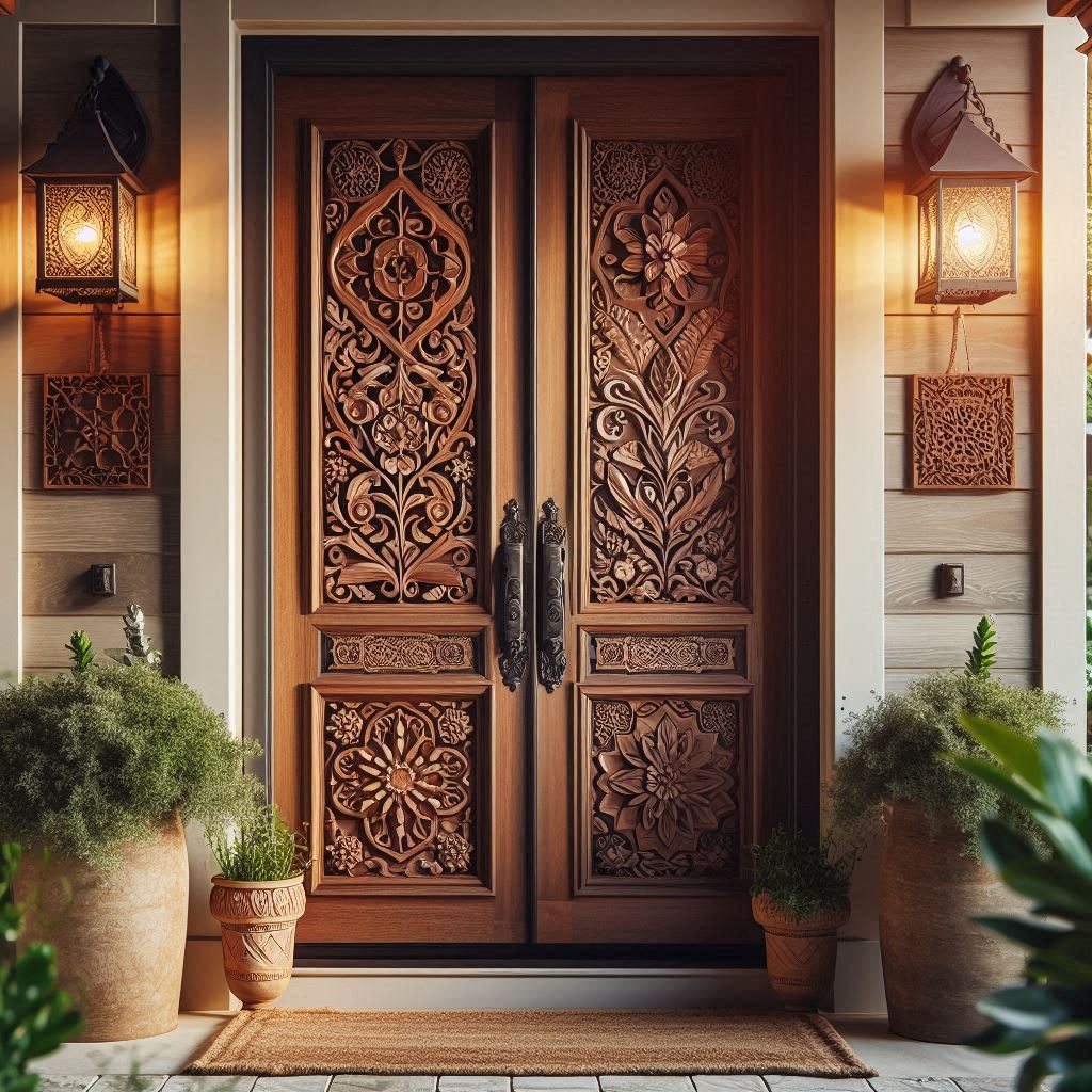 Artistic Carved Wooden Doors
