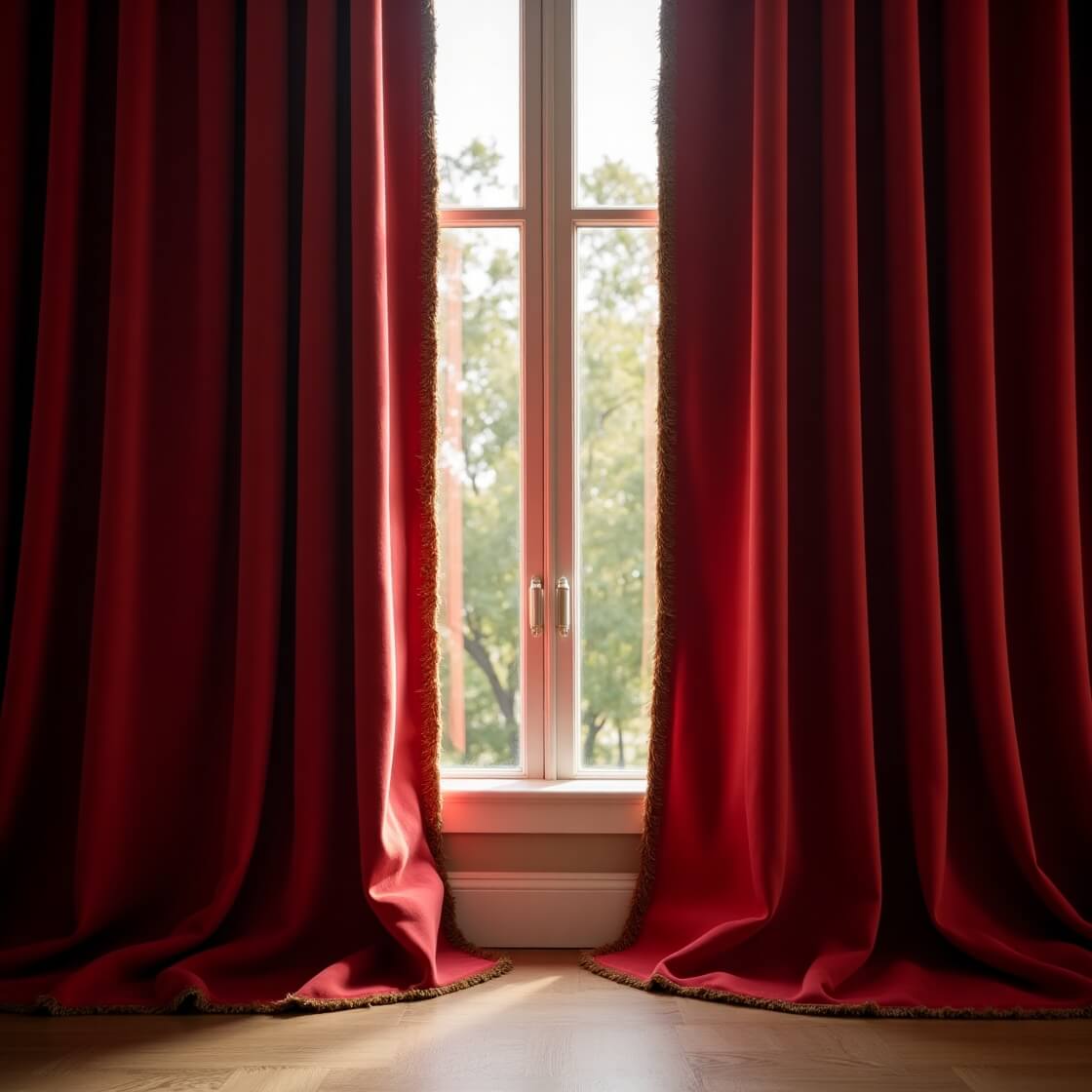 Cherry Curtains to Frame Your Bedroom