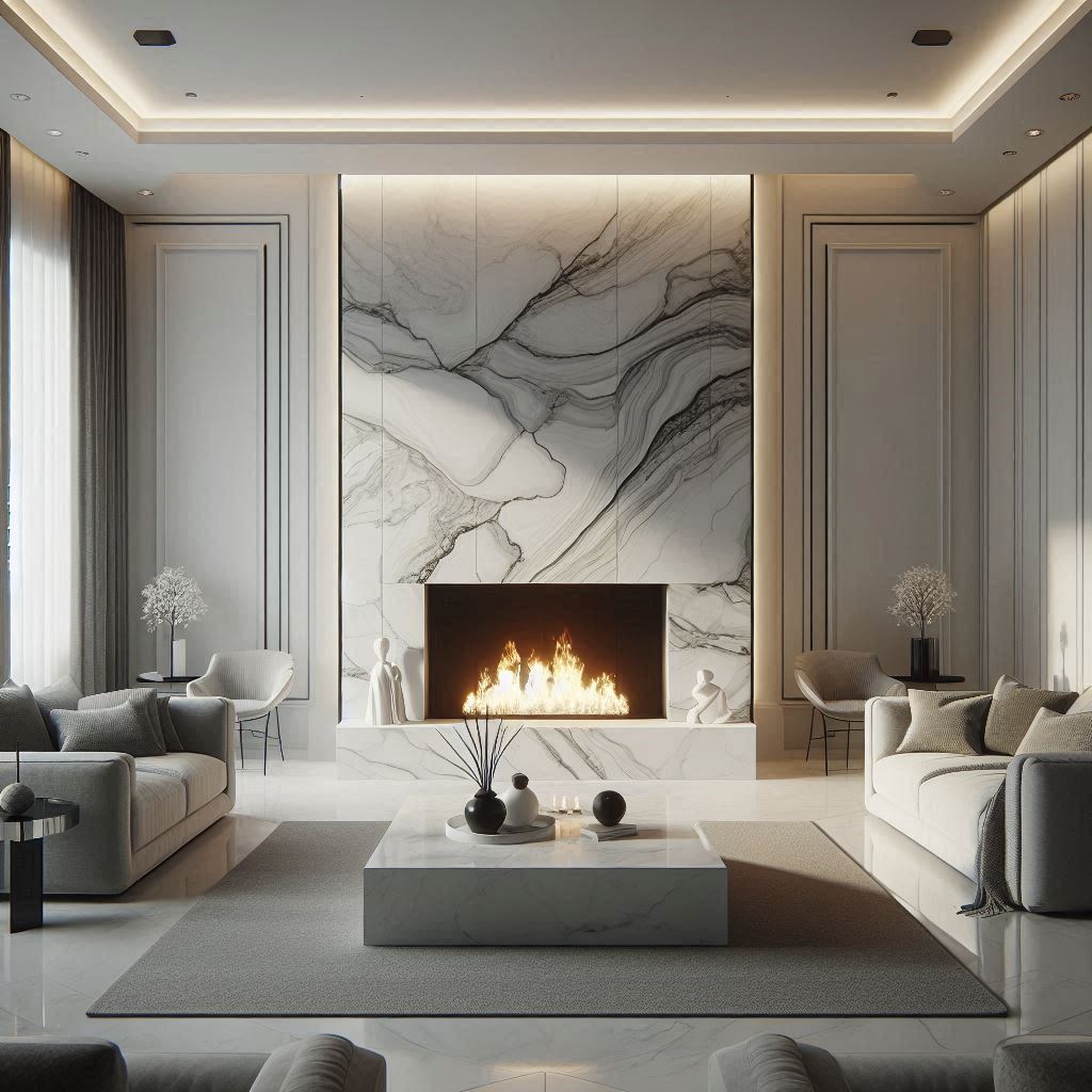 Custom Marble Fireplaces