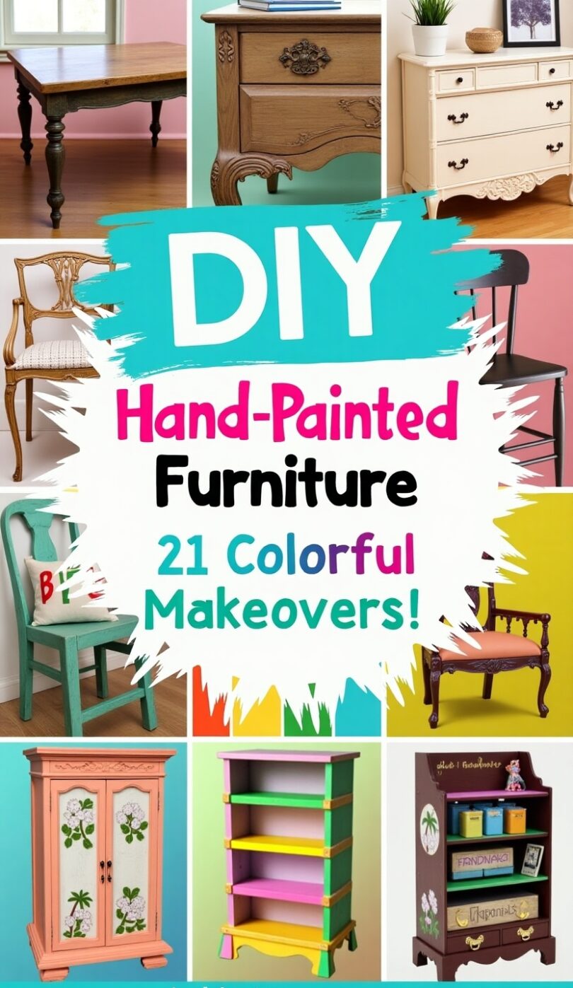 DIY Handpainted furniture ideas 3