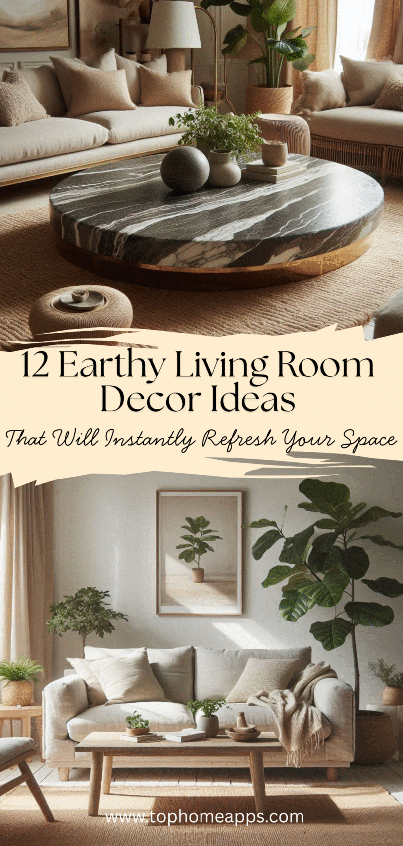 Earthy Living Room Decor