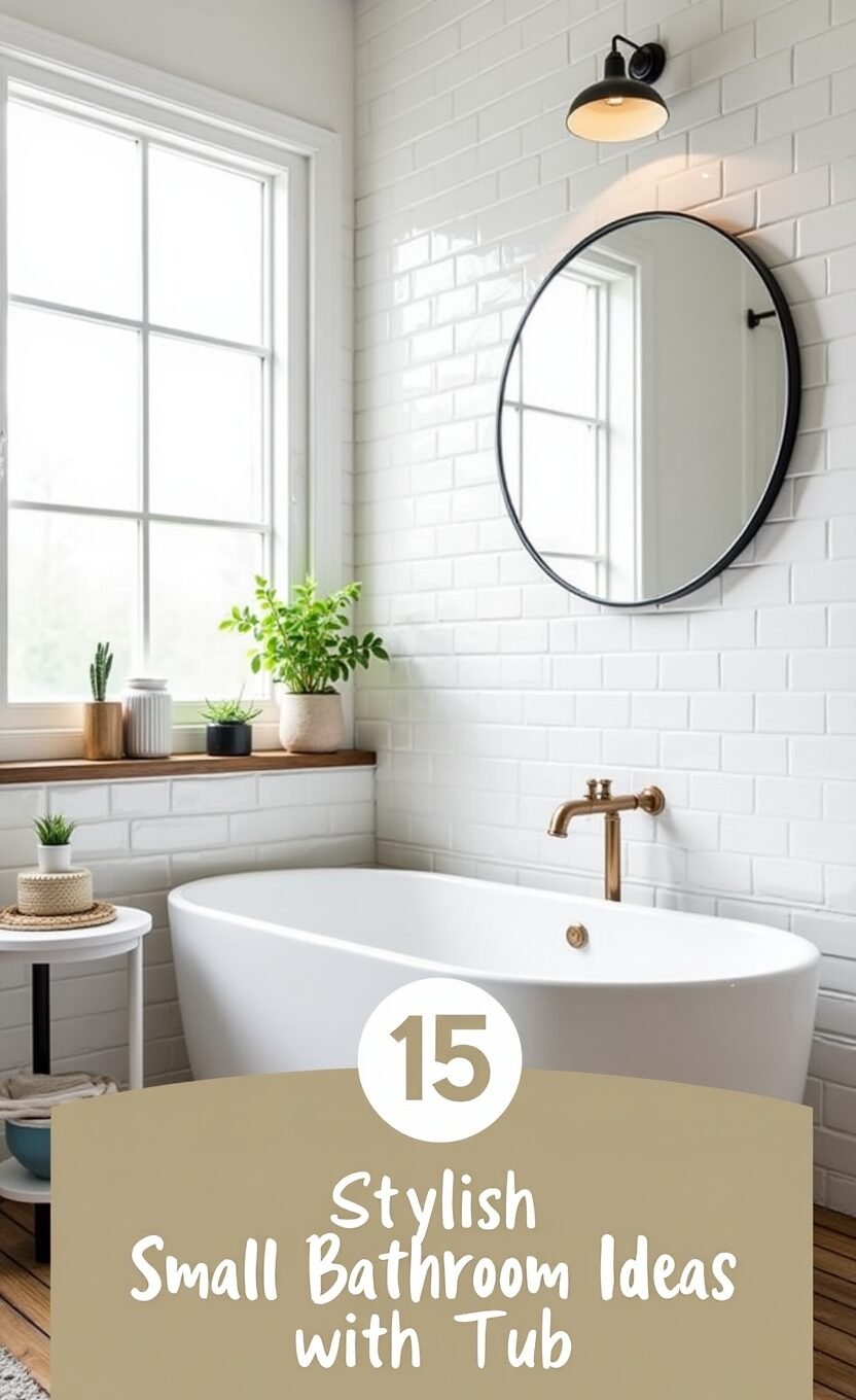15 Small Bathroom Ideas with Tub: Transforming Your Space Into a ...
