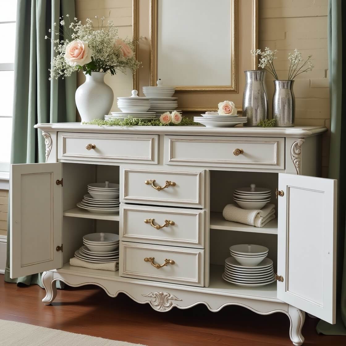 French Country Buffet Cabinet
