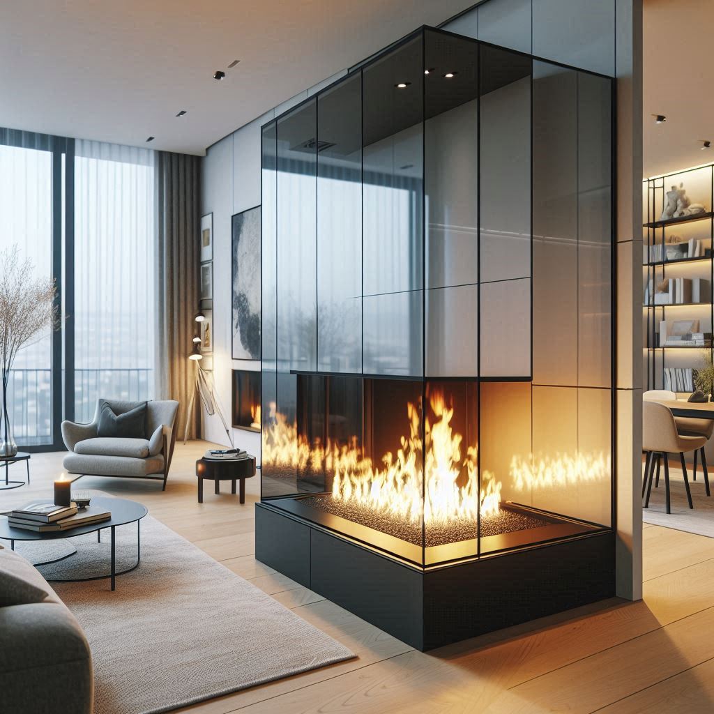 Glass-Enclosed Fireplaces