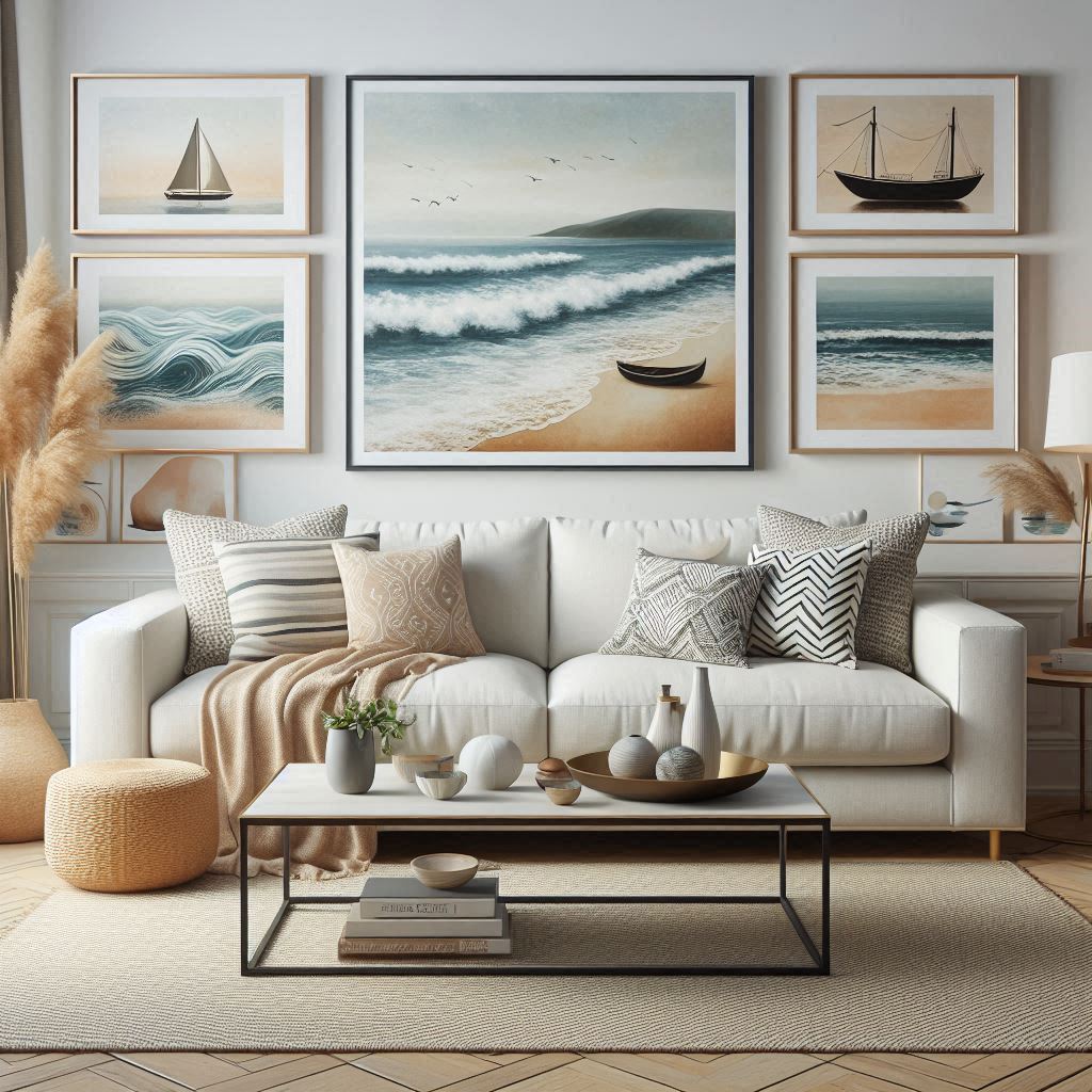 Incorporate Coastal-Inspired Artwork