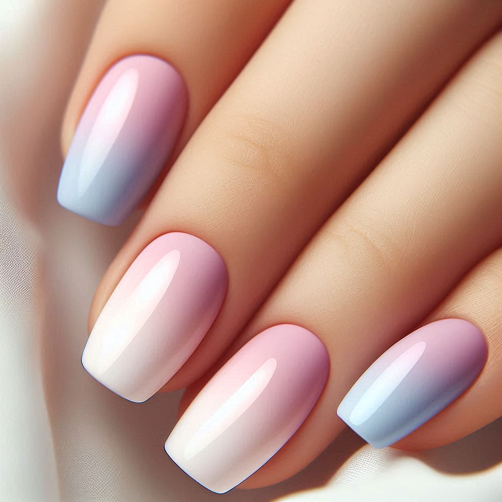 Pastel Ombré Nails Subtle and Elegant