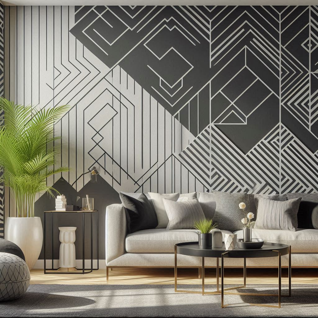 Statement Wall with Peel-and-Stick Wallpaper