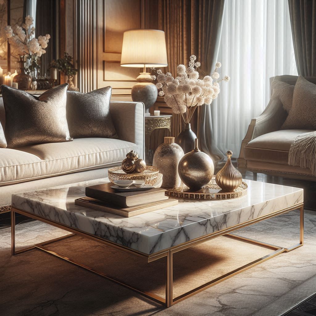 Stone and Marble Accents for Sophistication