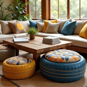 Tire Ottomans