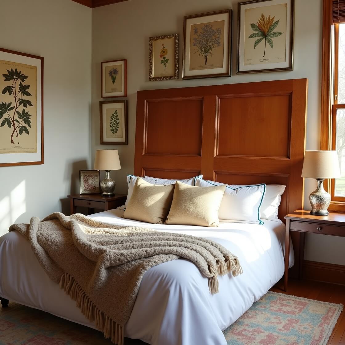 Upcycled Doors as Headboards