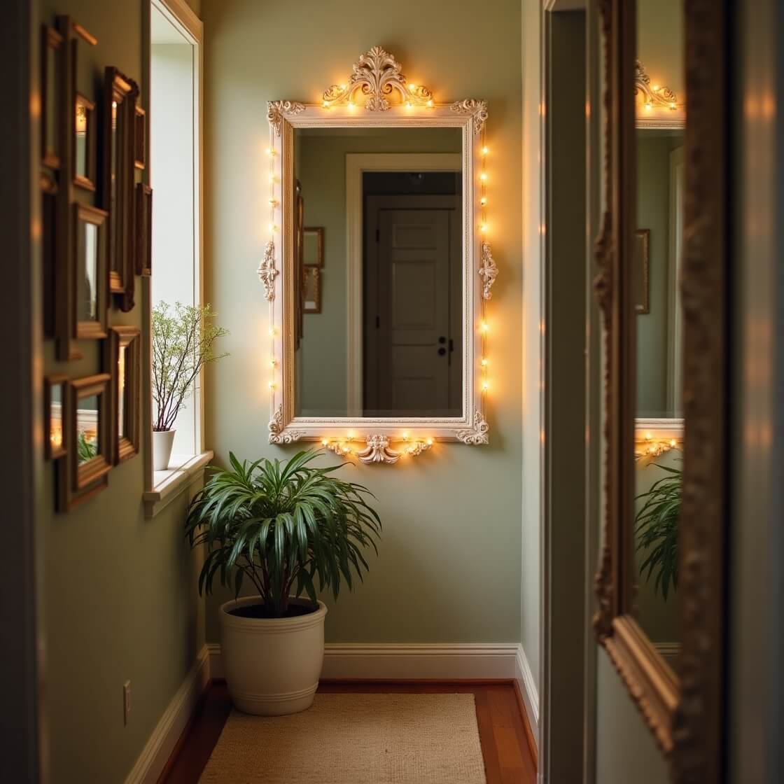 Upcycled Window Frame Mirrors