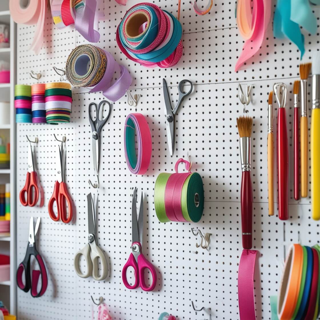 Use Pegboards for Efficient Storage