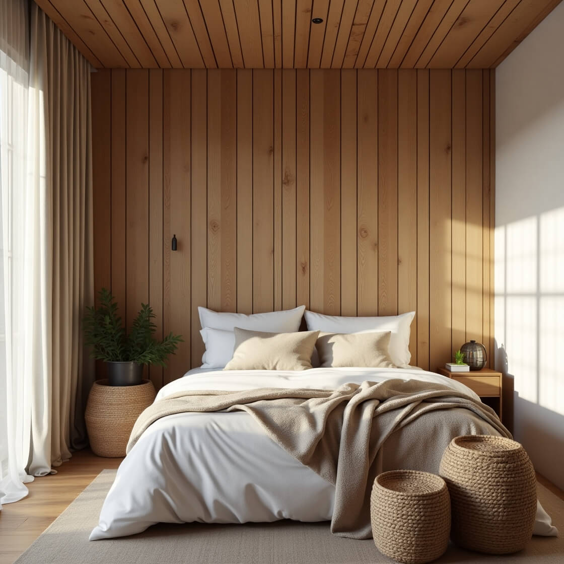 Wood Paneling for a Warm, Earthy Vibe