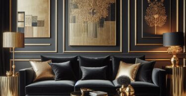 black couch living room ideas