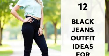 black jeans outfit ideas for summer