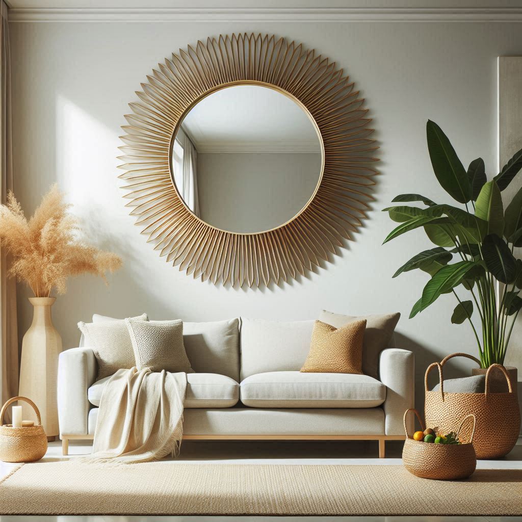 mirror decor for living room wall
