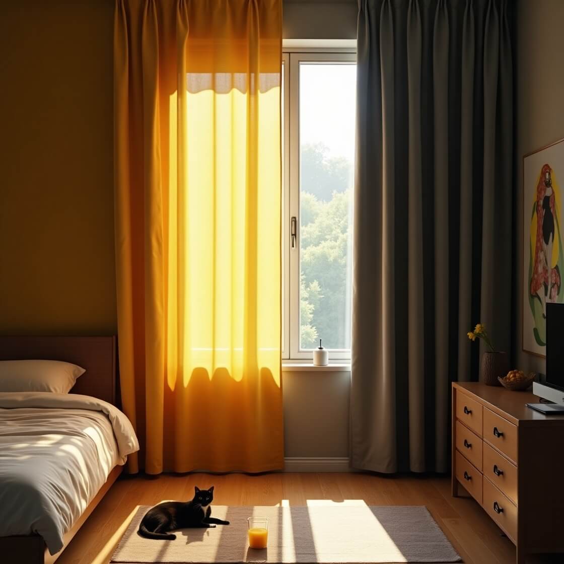 ChrisDowa Microfiber Blackout Curtains