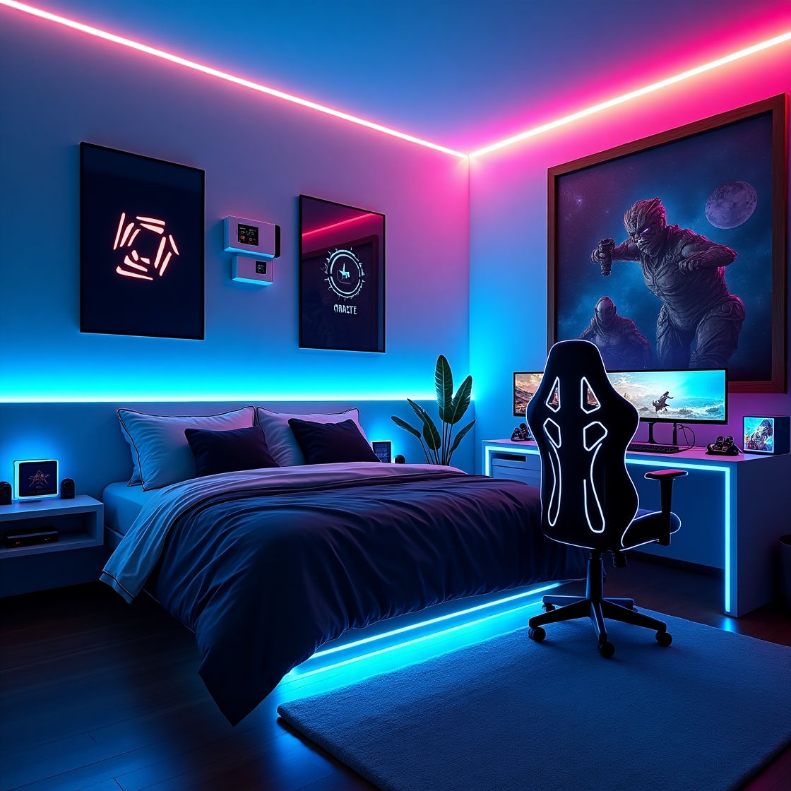 Cool Gamer Bedroom