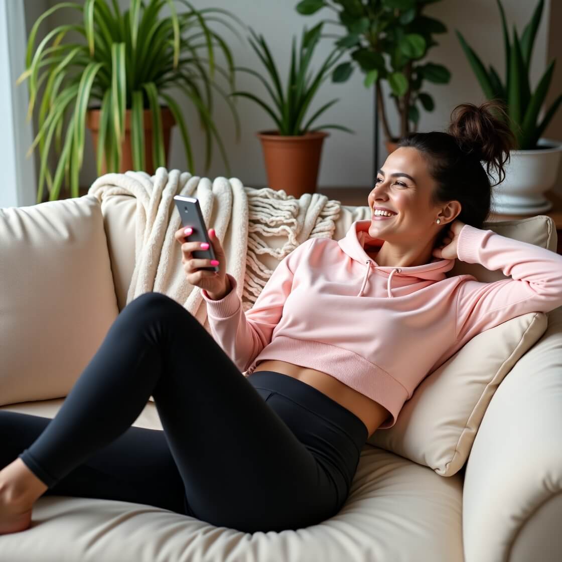 Cropped Hoodie + High-Waisted Leggings