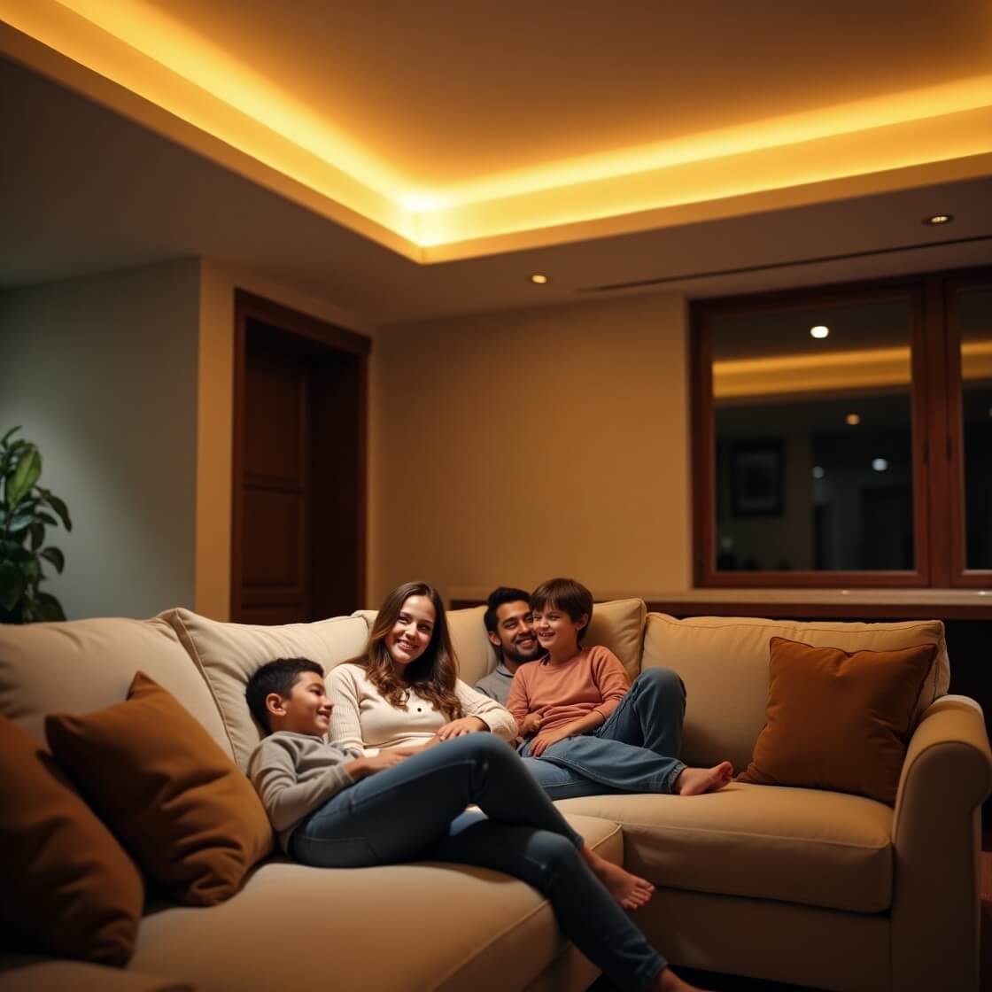 Tray Ceiling with LED Glow
