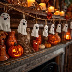 Clay Ghost Garland